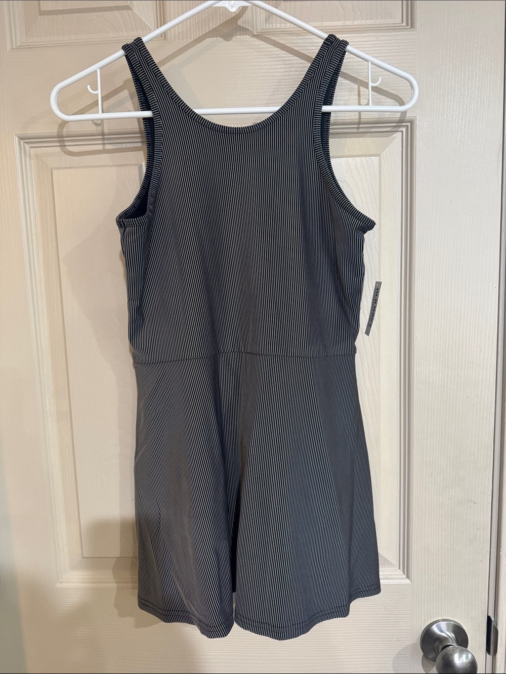 Old Navy Black Pinstripe Girls' 14-16 Sleeveless One-Piece Romper